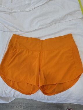lululemon athletica Orange Run/Workout Shorts